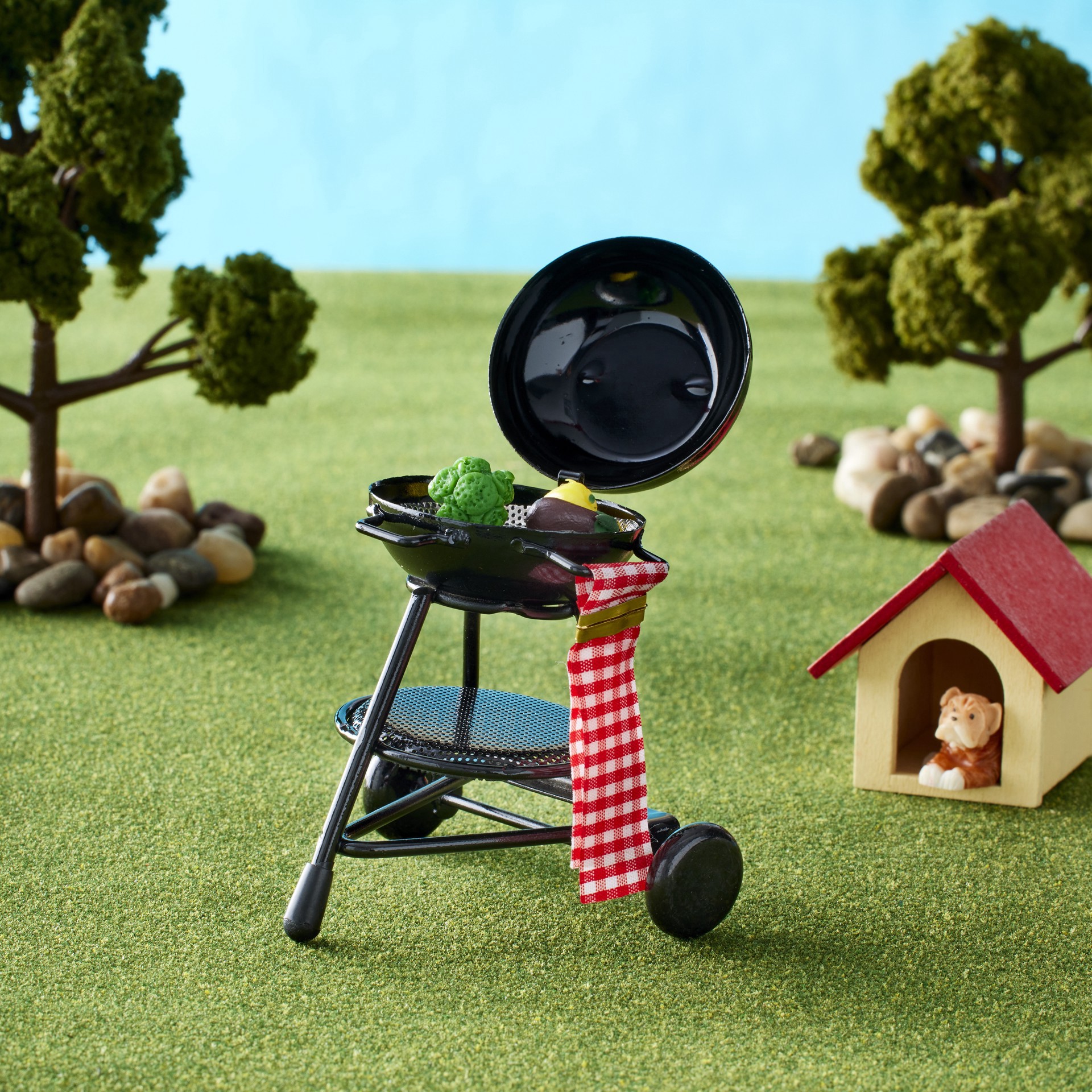 slide 3 of 5, Miniatures Barbecue Grill By Make Market, 3.25 in x 2.4375 in x 2.125 in