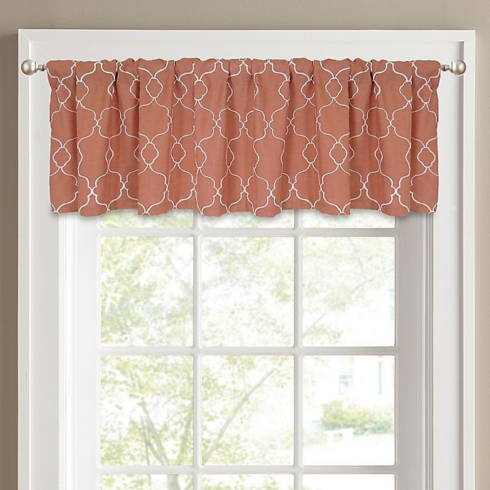 slide 1 of 3, Colordrift Mandy Window Valance - Coral, 1 ct