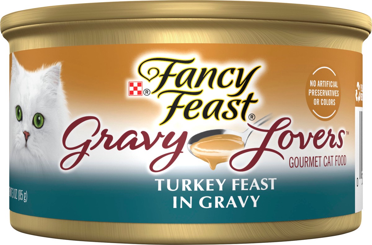 slide 5 of 7, Fancy Feast Gravy Lovers Turkey Feast In Roasted Turkey Flavor Gravy Cat Food, 3 oz