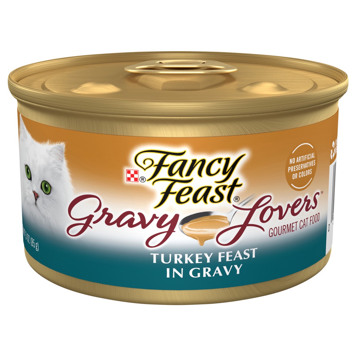 slide 1 of 7, Fancy Feast Gravy Lovers Turkey Feast In Roasted Turkey Flavor Gravy Cat Food, 3 oz