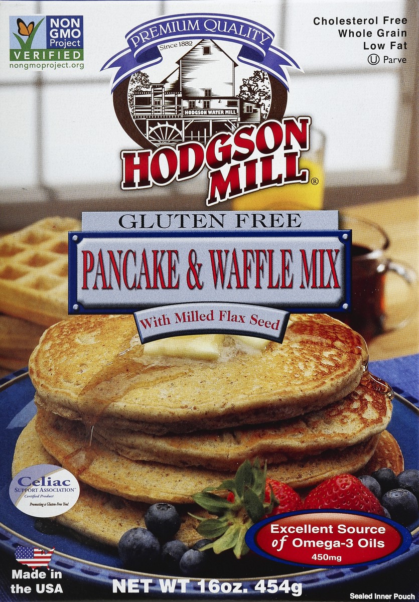 slide 2 of 4, Hodgson Mill Gluten Free Pancake And Waffle Mix With Milled Flax Seed, 16 oz