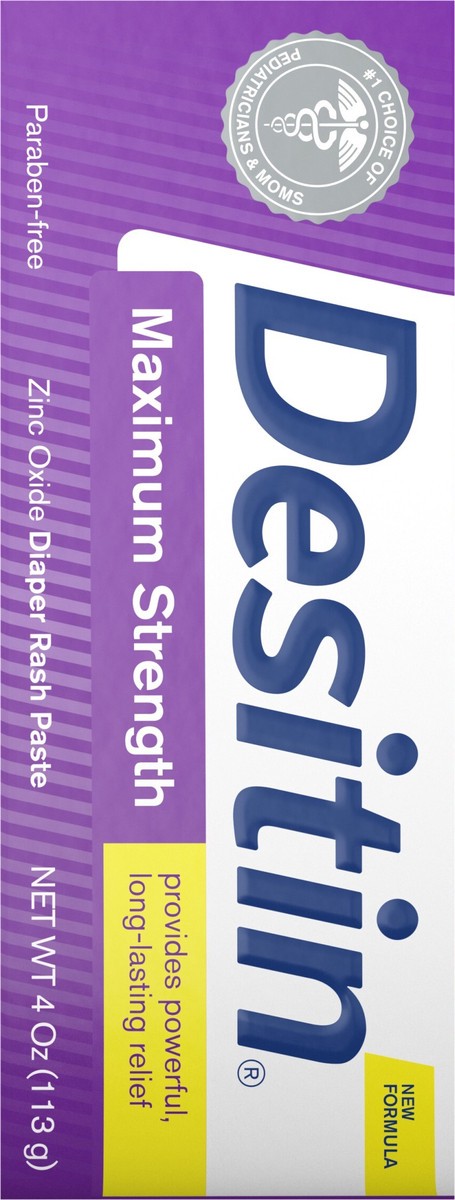 slide 4 of 7, Desitin Maximum Strength Baby Diaper Rash Cream with Zinc Oxide - 4oz, 4 oz