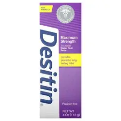 Desitin Maximum Strength Baby Diaper Rash Cream with Zinc Oxide - 4oz