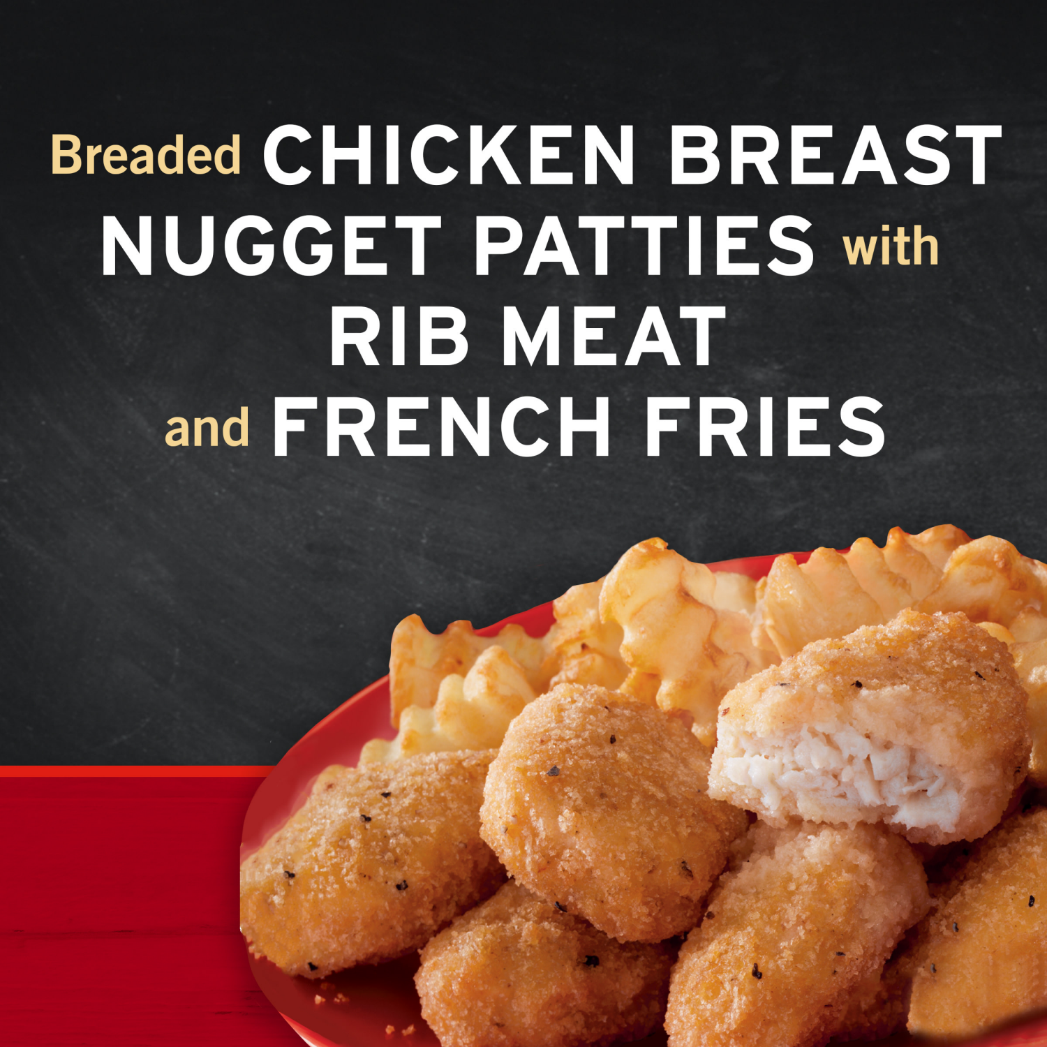slide 4 of 5, Banquet Basic Chicken Nuggets and Fries Frozen Single Serve Meal, 4.85 Ounce, 4.85 oz