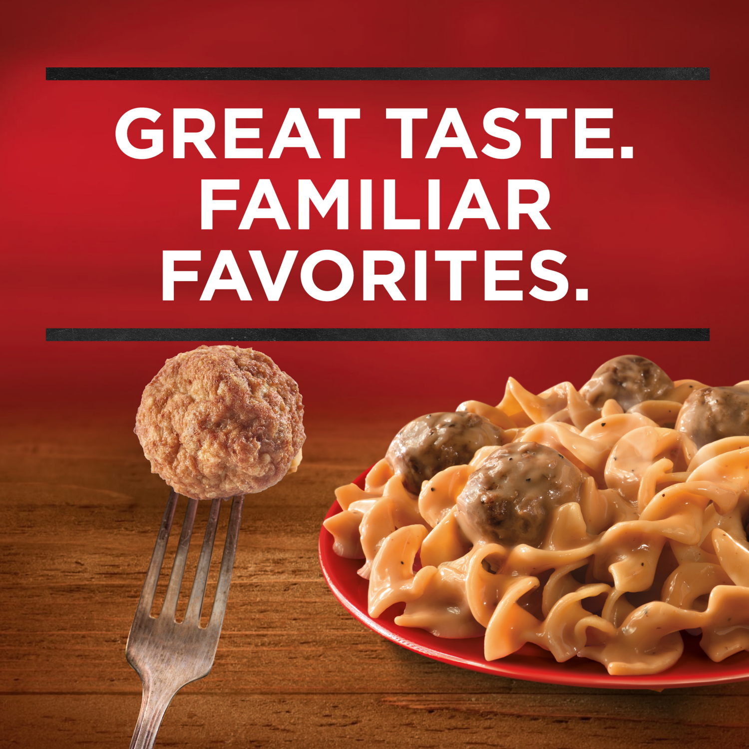 slide 2 of 5, Banquet Swedish Meatballs with Noodles, Frozen Meal, 10.45 oz., 10 oz