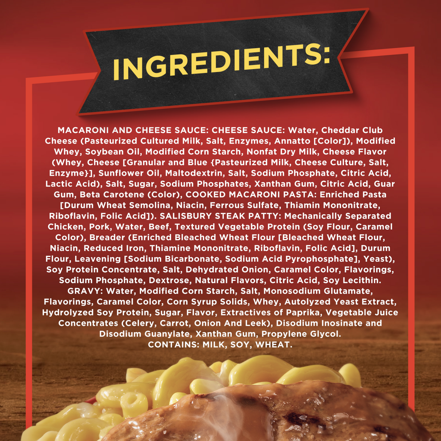 slide 3 of 5, Banquet Basic Salisbury Steak with Mac and Cheese Frozen Single Serve Meal, 8 Ounce, 8 oz