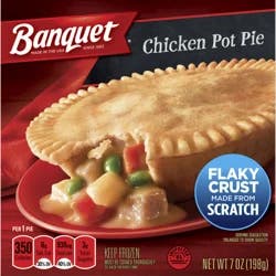 Banquet Frozen Pot Pie Dinner, Chicken, 7-Ounce
