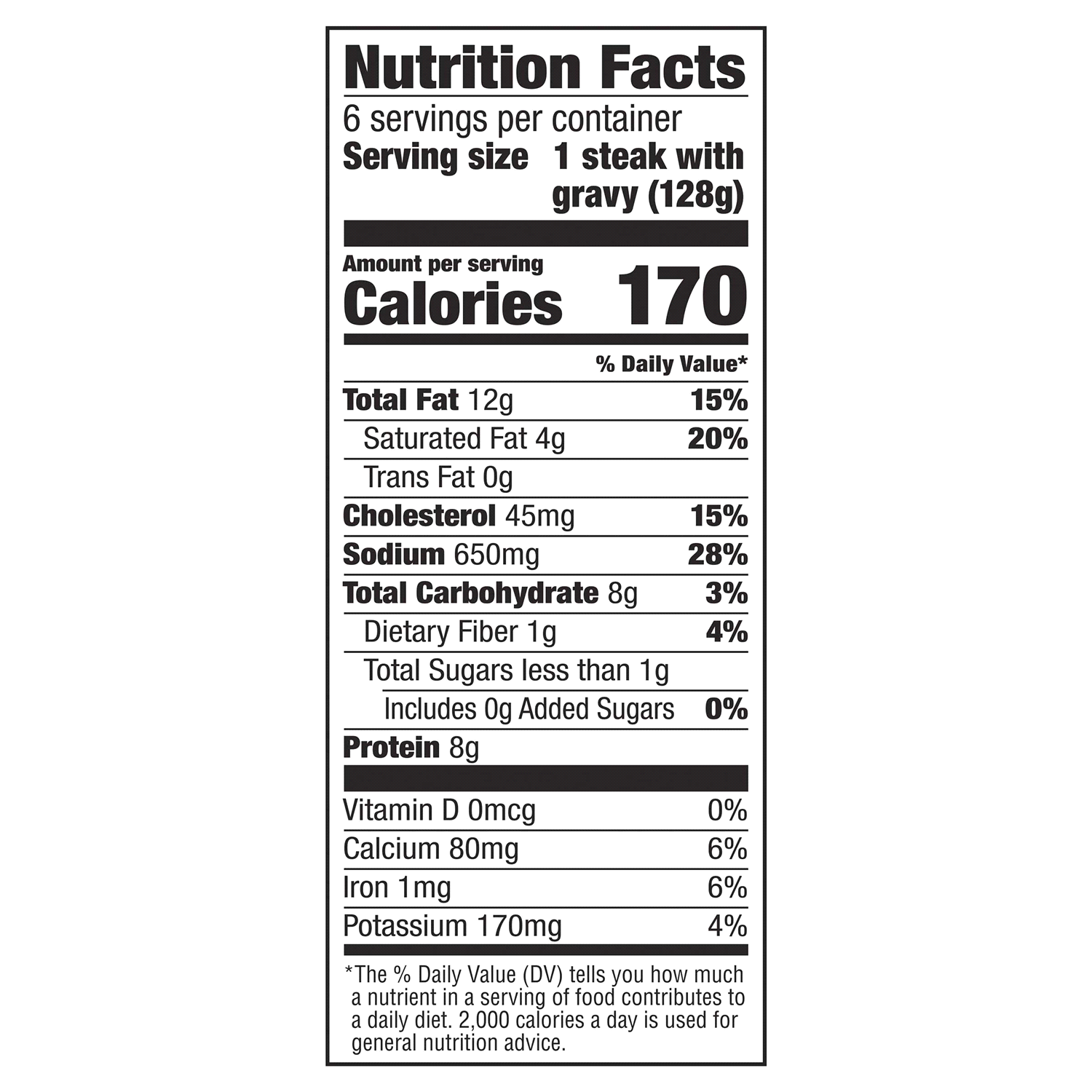 slide 3 of 4, Banquet Family Size Salisbury Steaks and Brown Gravy, Frozen Meal, 27 OZ, 6 ct