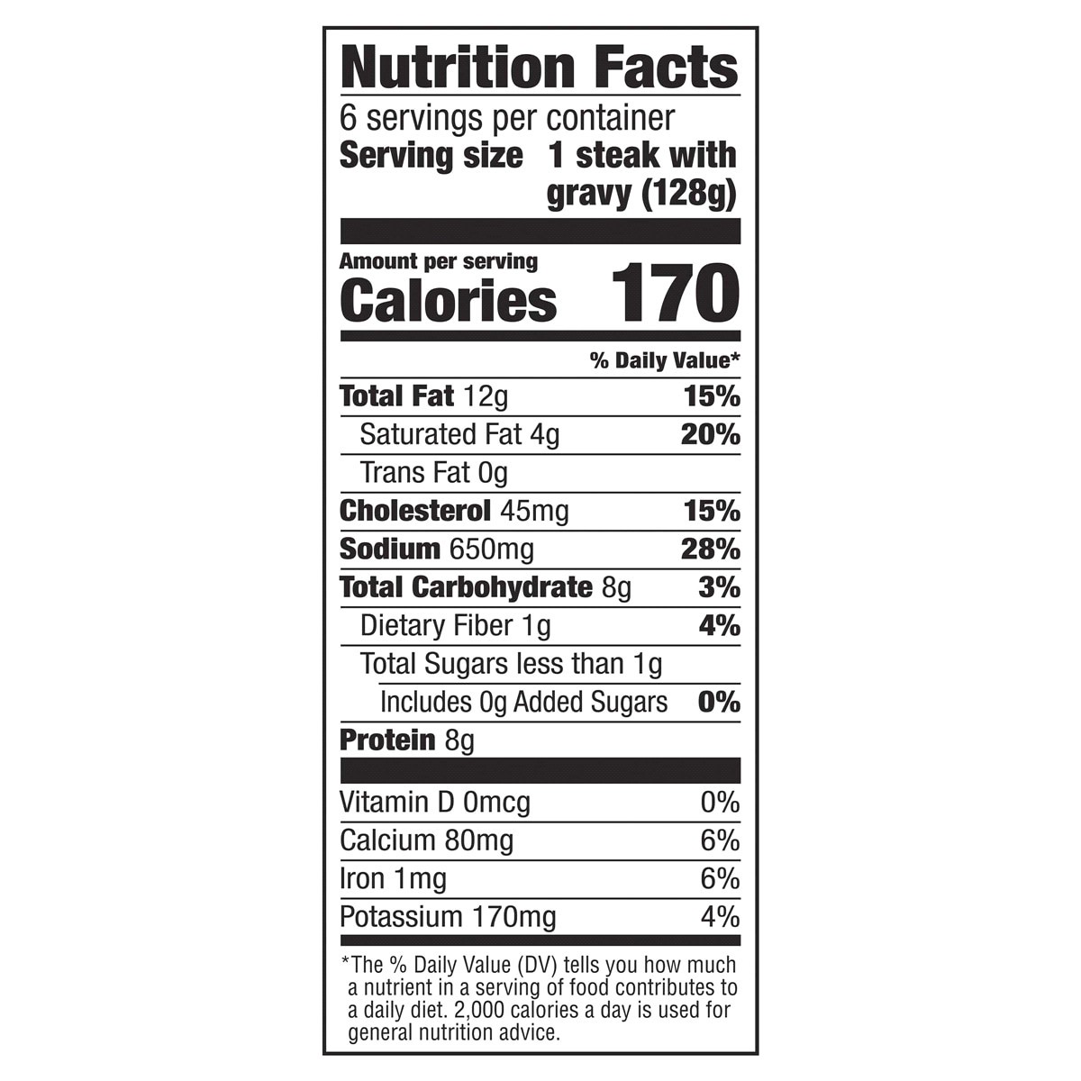 slide 14 of 17, Banquet Family Size Salisbury Steaks and Brown Gravy, Frozen Meal, 27 OZ, 6 ct