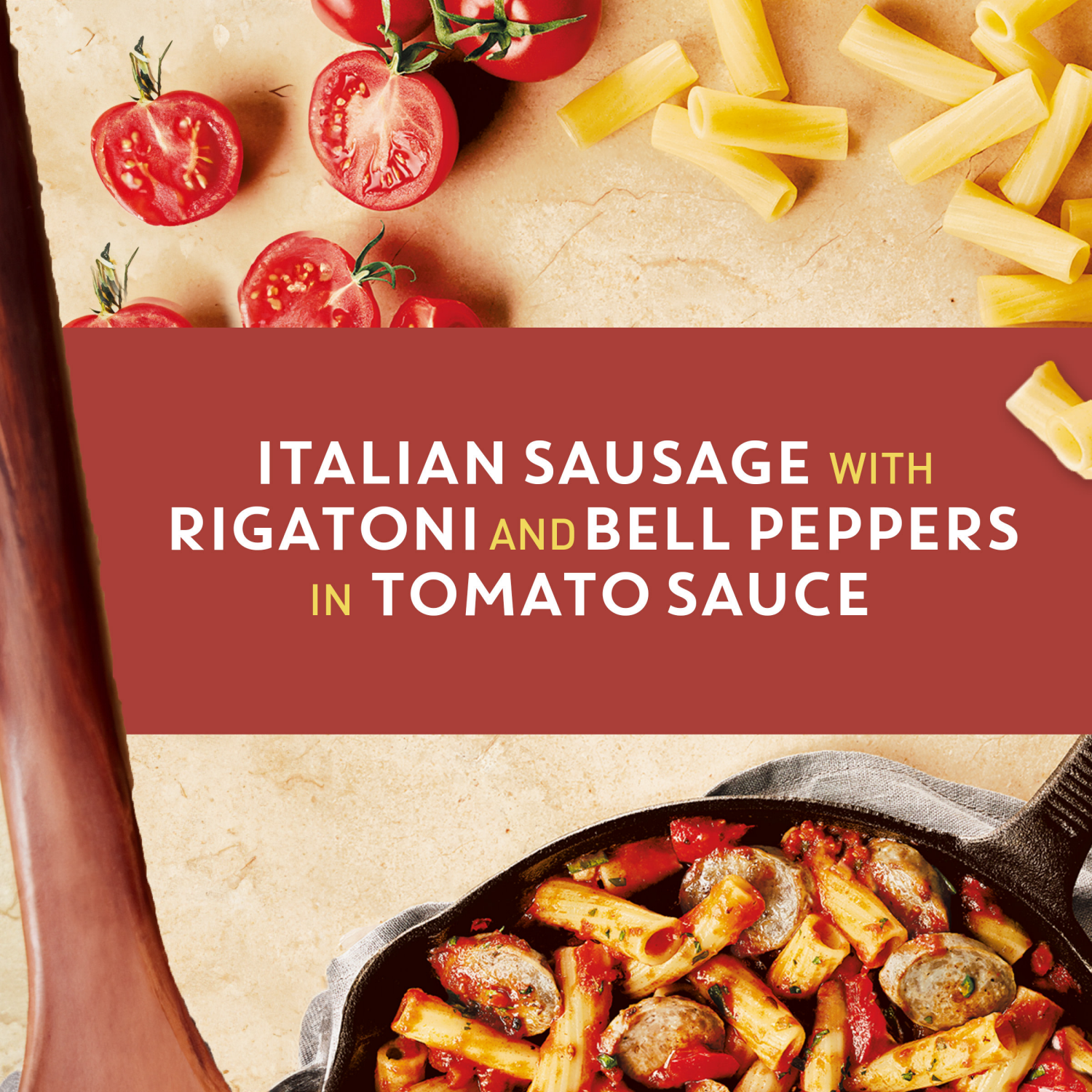 slide 5 of 7, Bertolli Italian Sausage & Rigatoni Frozen Meals With Bell Peppers in a Spicy Tomato Sauce, 22 oz., 22 oz