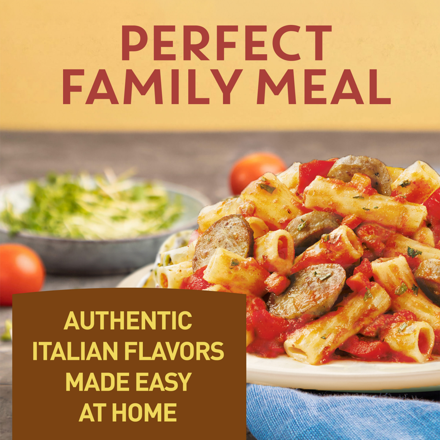 slide 6 of 7, Bertolli Italian Sausage & Rigatoni Frozen Meals With Bell Peppers in a Spicy Tomato Sauce, 22 oz., 22 oz