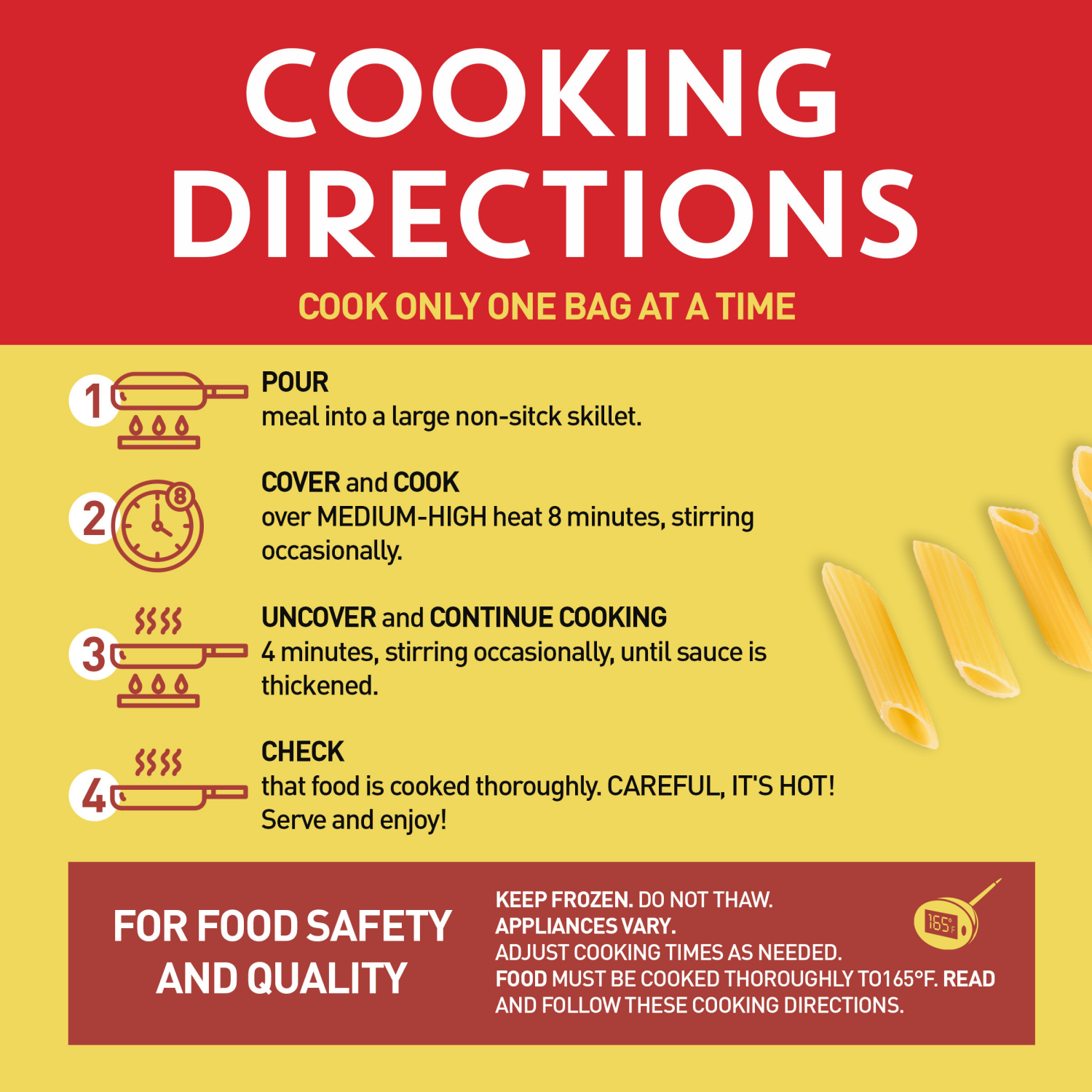 slide 7 of 7, Bertolli Shrimp Penne & Asparagus Frozen Meals in a Creamy Tomato Basil Sauce, 22 oz., 22 oz