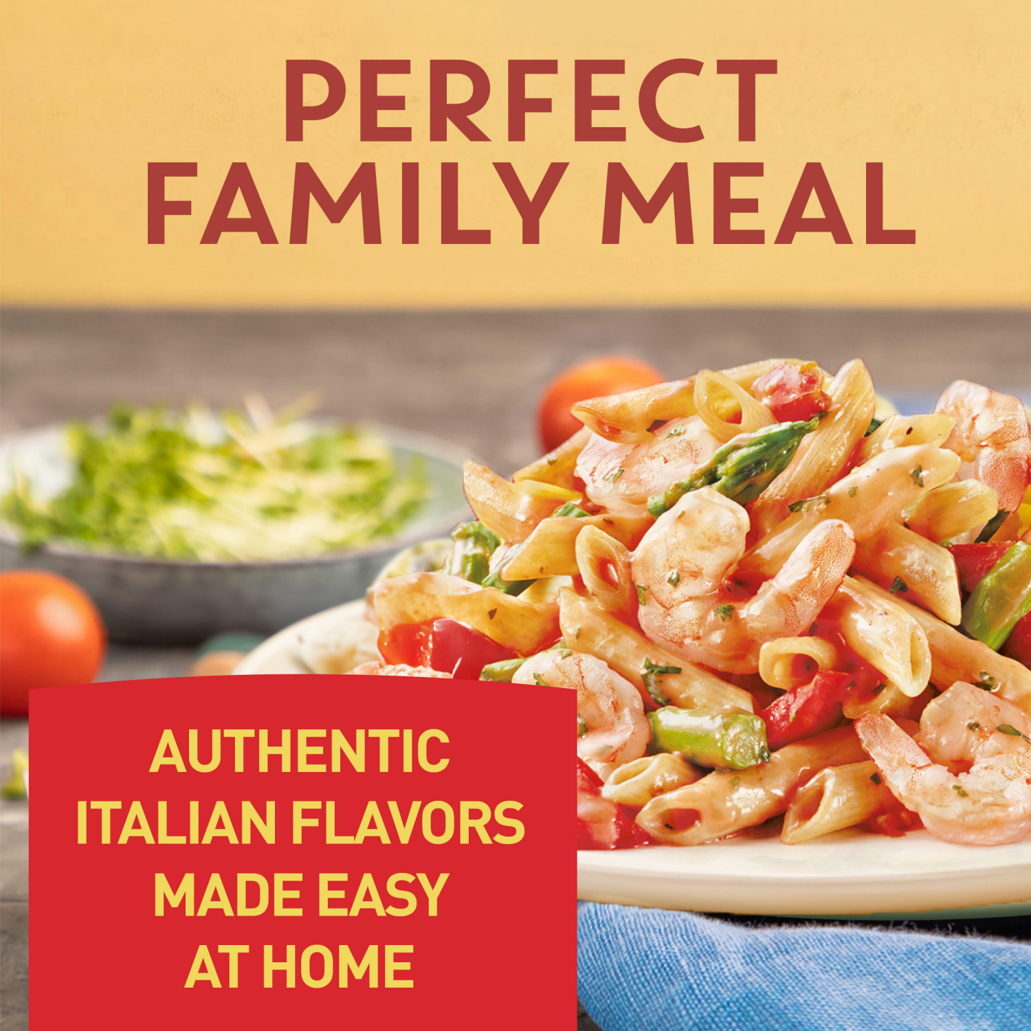 slide 6 of 7, Bertolli Shrimp Penne & Asparagus Frozen Meals in a Creamy Tomato Basil Sauce, 22 oz., 22 oz