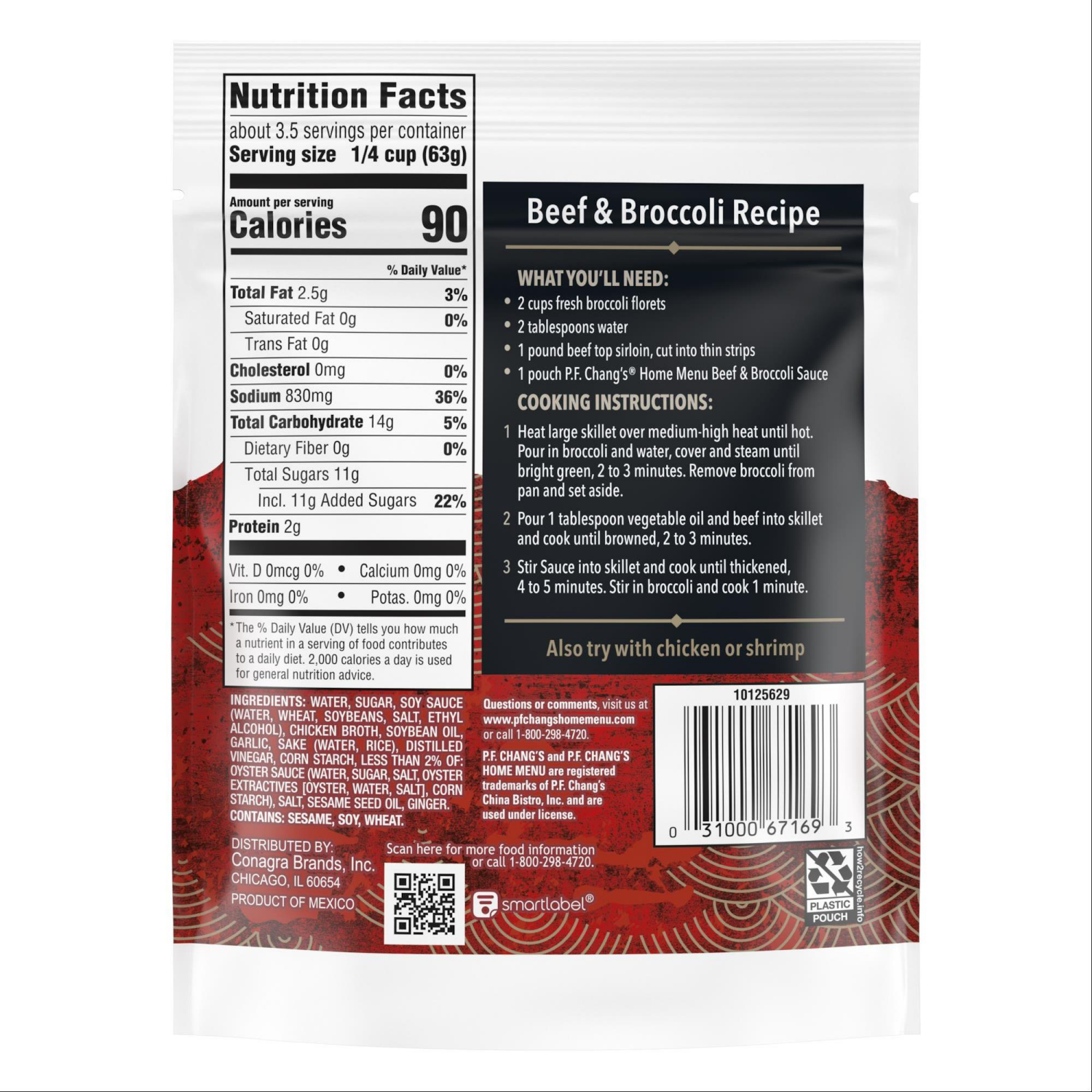 slide 2 of 8, P.F. Chang's Home Menu Beef and Broccoli Cooking Sauce and Marinade, 8 fl oz., 8 fl oz