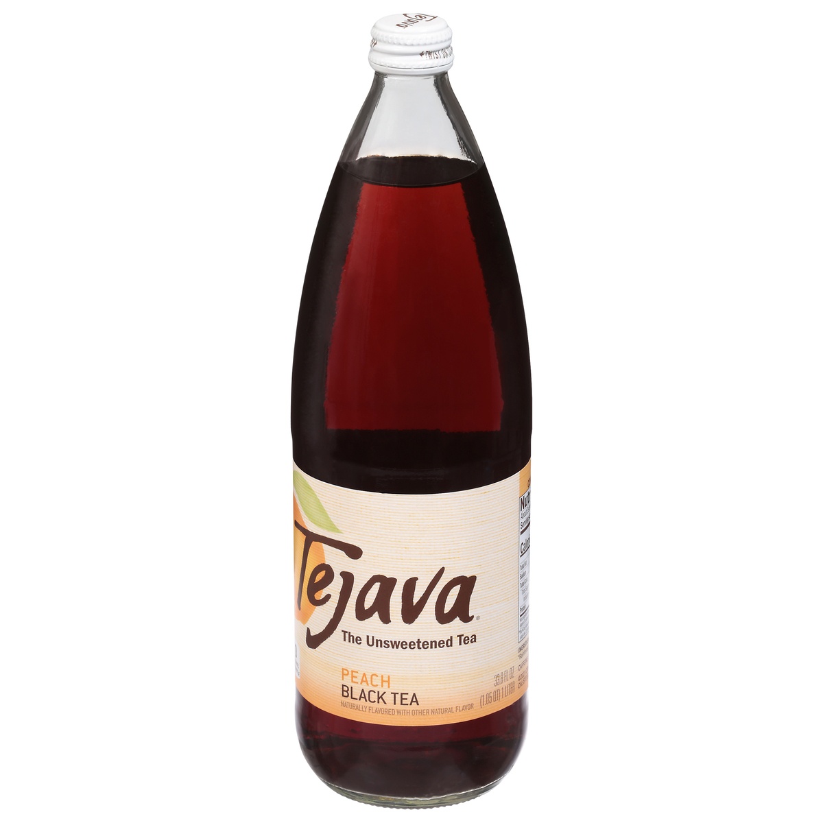 slide 7 of 9, Tejava Unsweetened Peach Black Tea - 1 liter, 1 liter