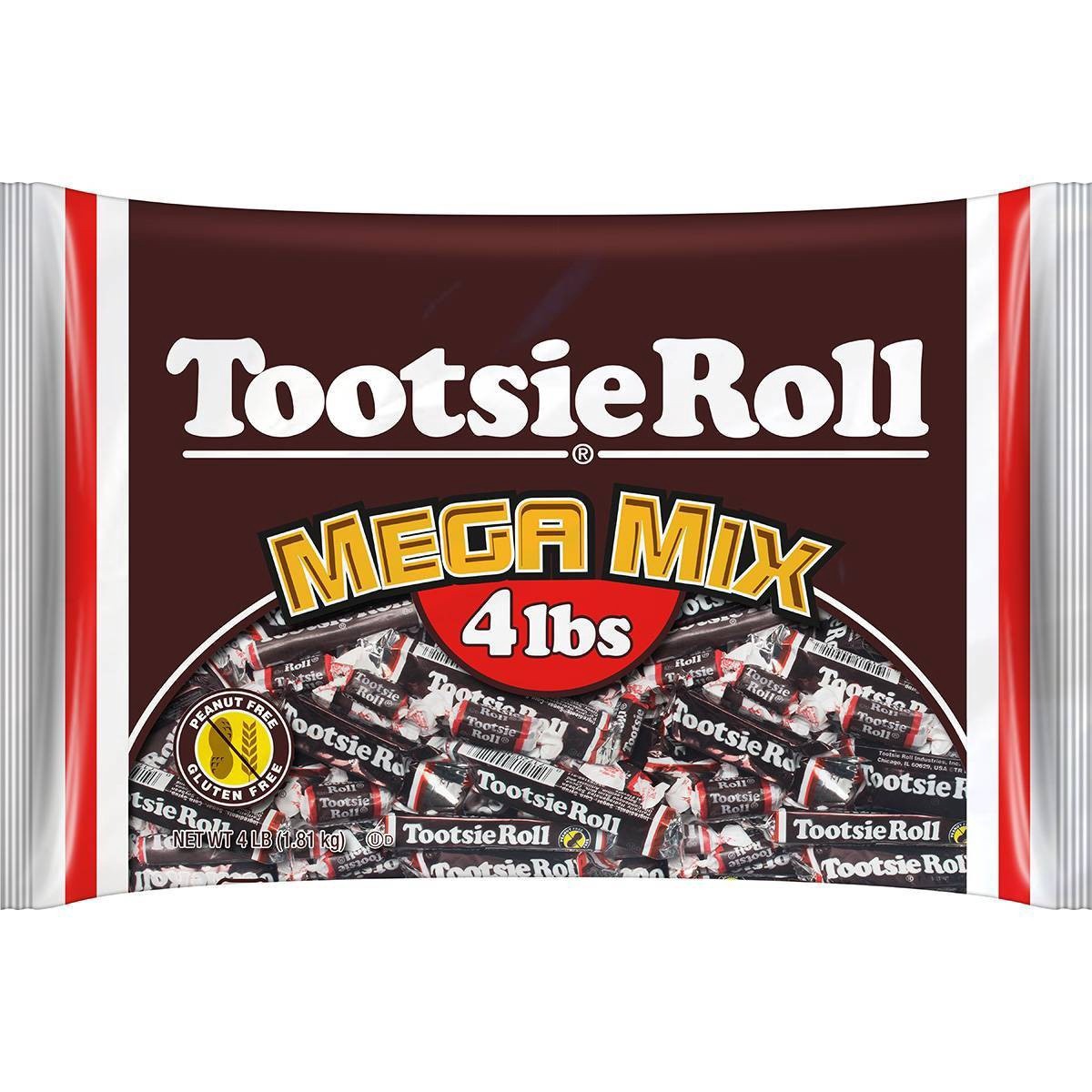 slide 1 of 3, Tootsie Roll Candy 4 lb, 4 lb