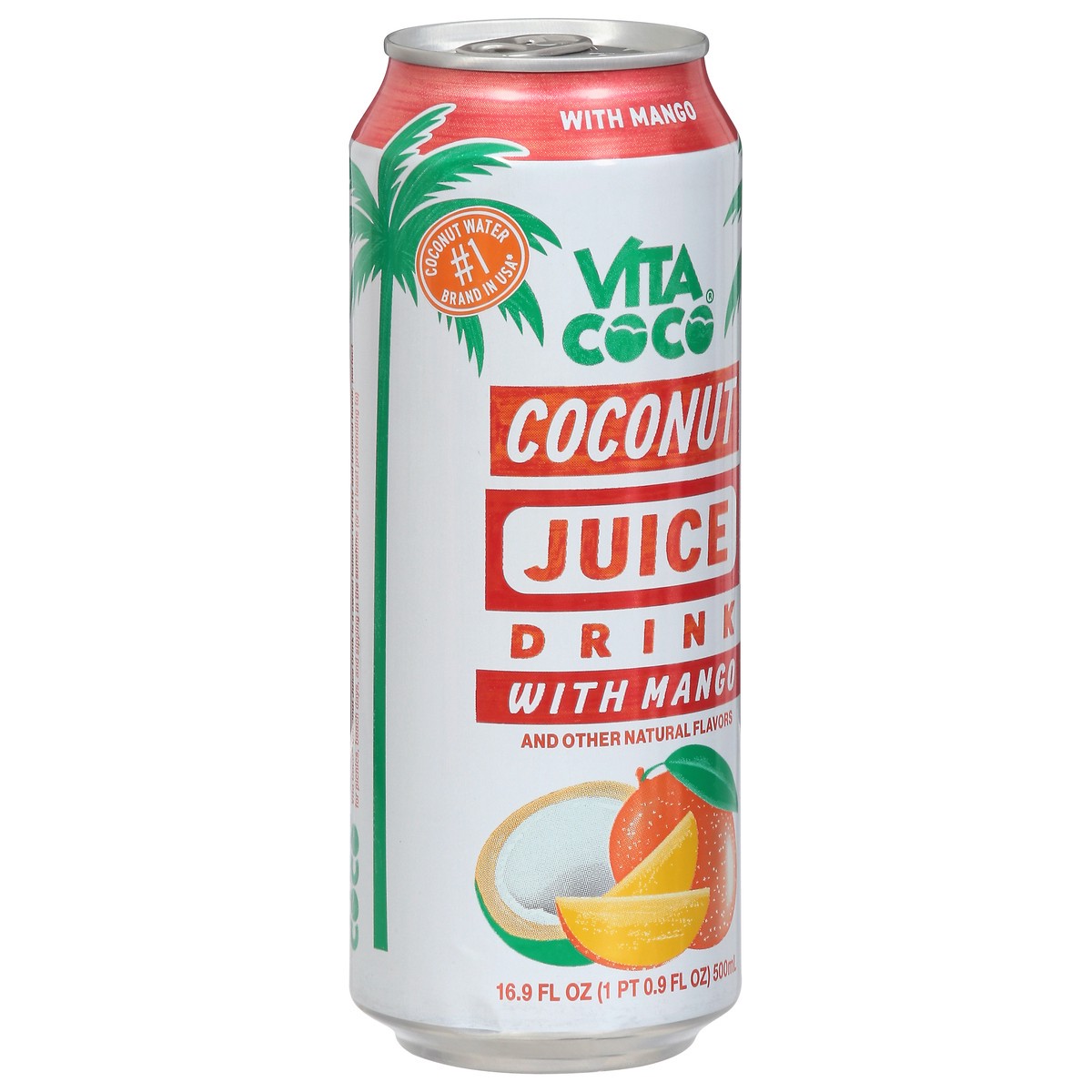 slide 3 of 9, Vita Coco Coconut Juice Drink with Mango- 16.9 fl oz, 16.9 fl oz