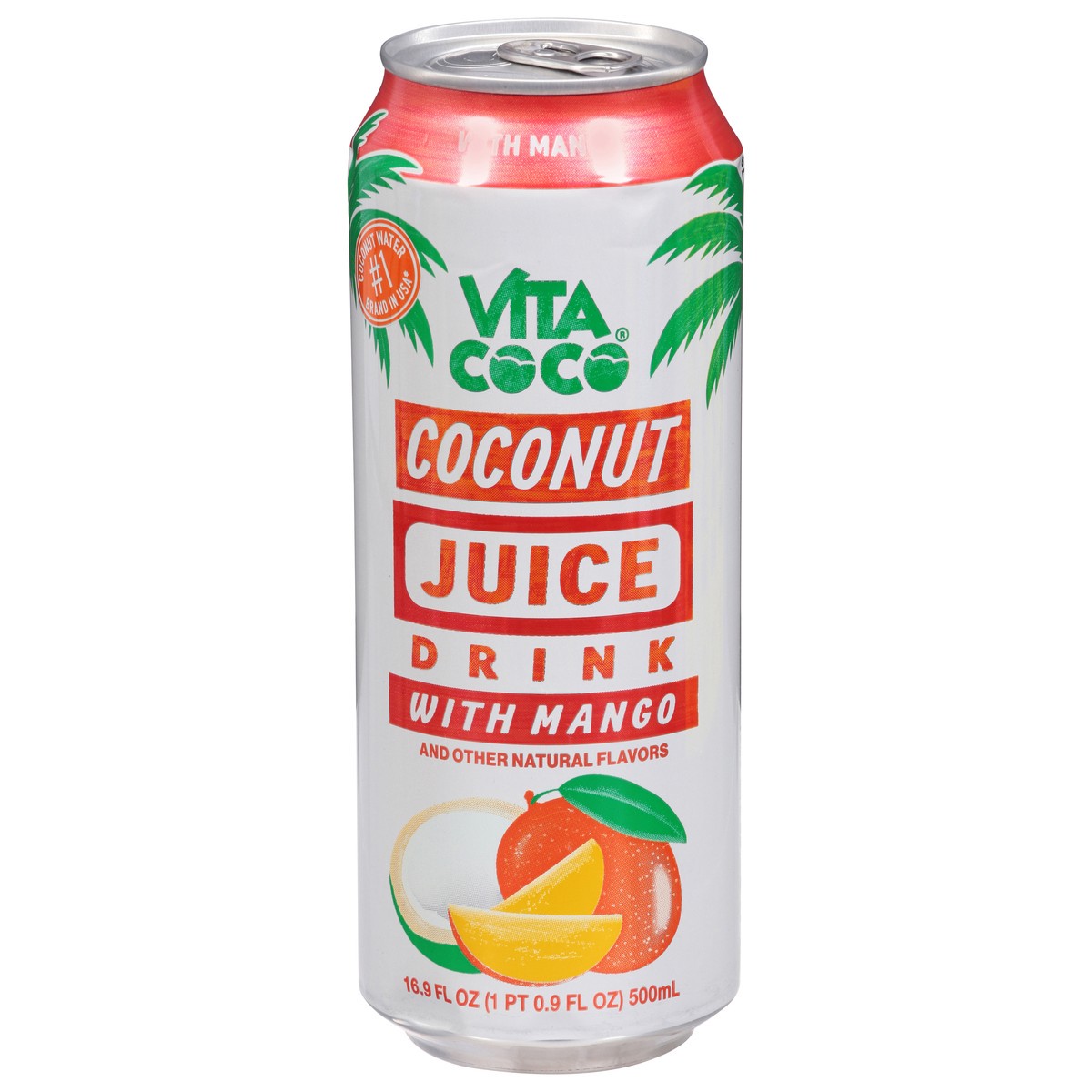 slide 1 of 9, Vita Coco Coconut Juice Drink with Mango- 16.9 fl oz, 16.9 fl oz