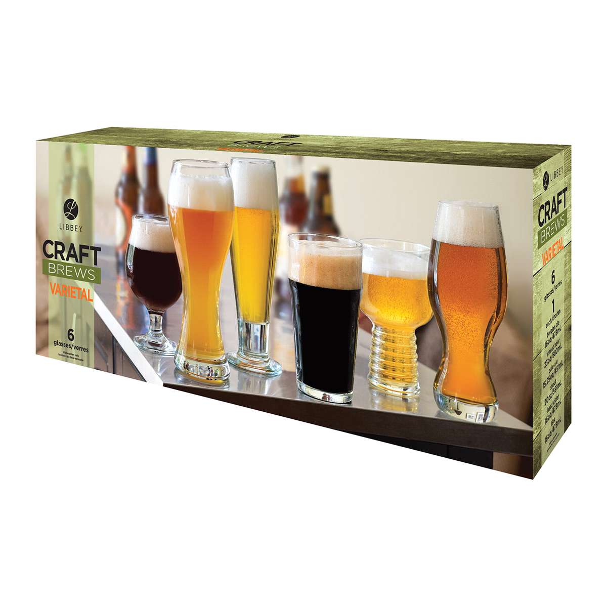 slide 1 of 1, Libbey Craft Brew Assorted, 6 ct