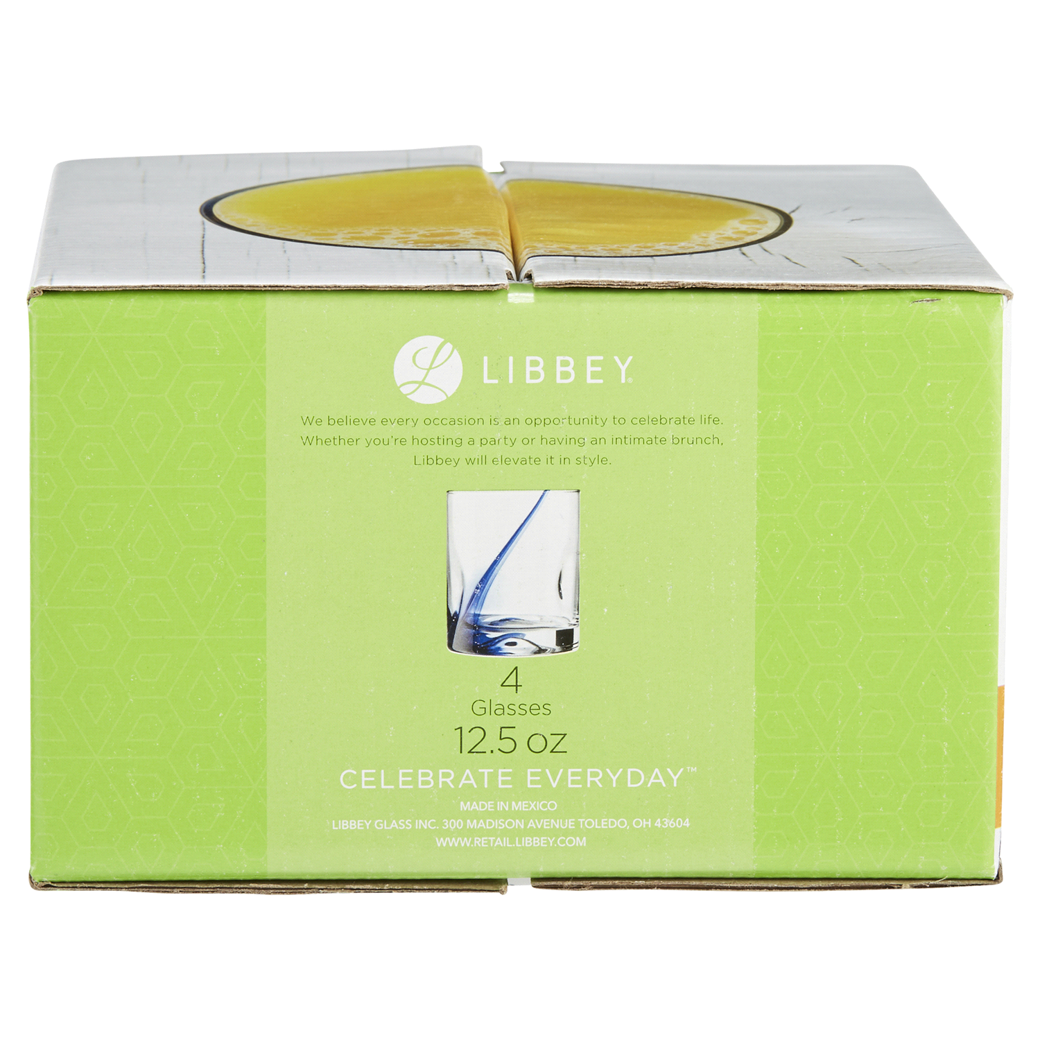 slide 2 of 5, Libbey Impressions Blue DOF, 4 ct