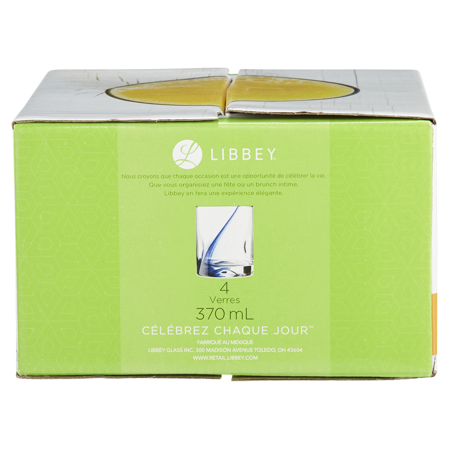 slide 3 of 5, Libbey Impressions Blue DOF, 4 ct