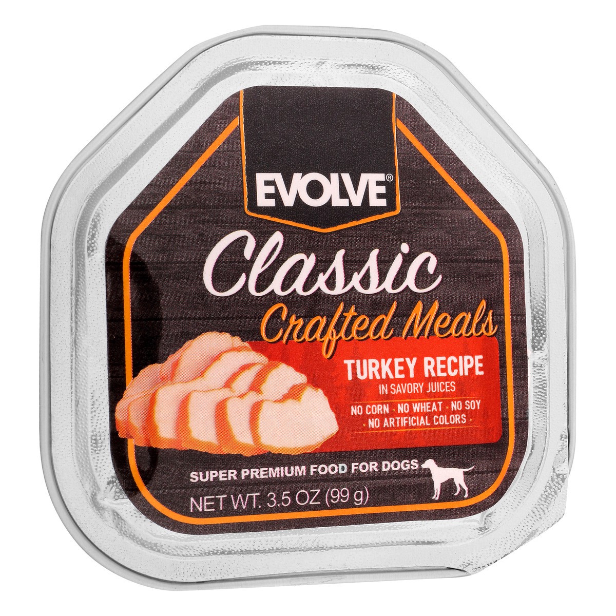 slide 5 of 9, Evolve Classic Crafted Meals Turkey, 3.5 oz