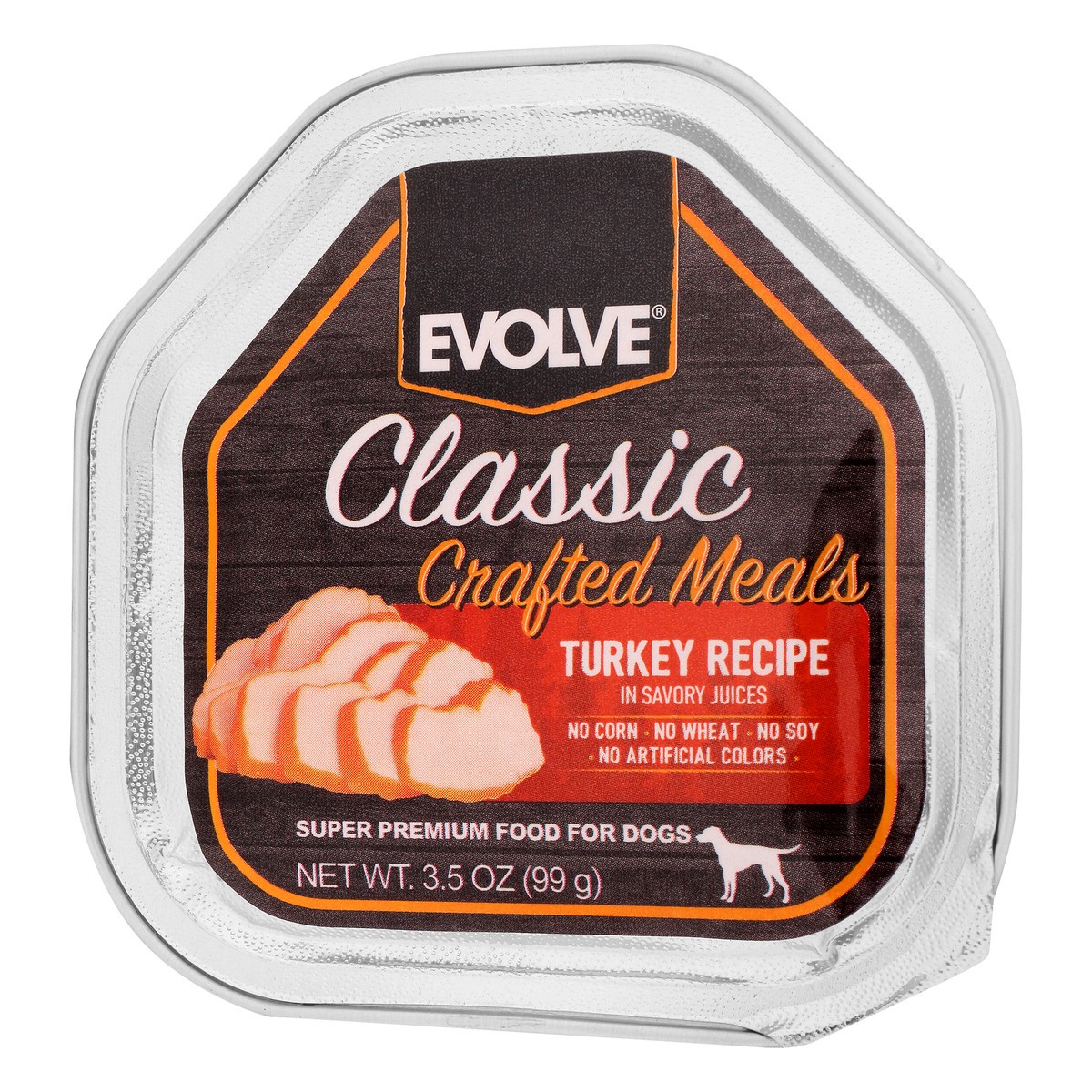 slide 8 of 9, Evolve Classic Crafted Meals Turkey, 3.5 oz