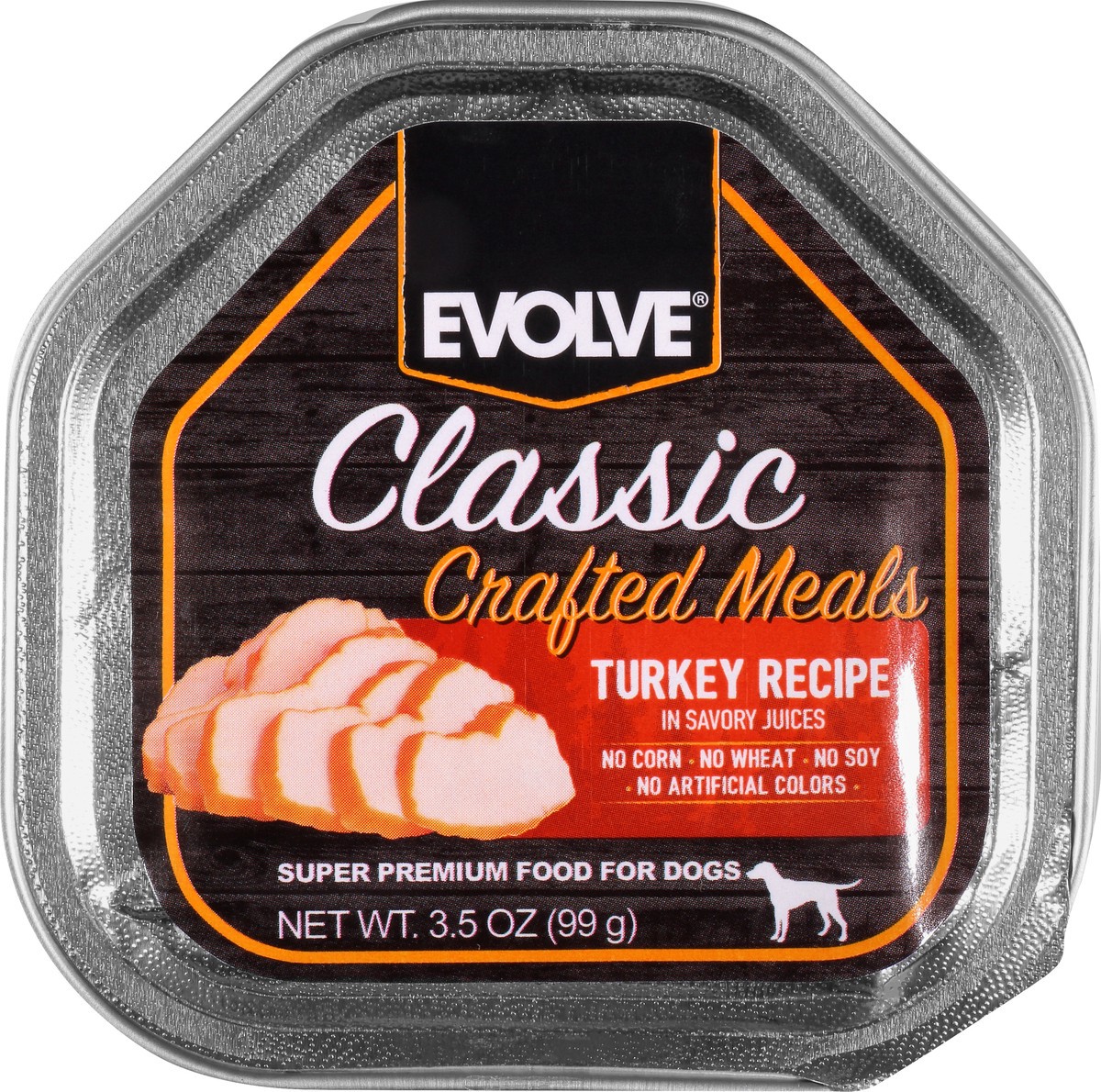 slide 1 of 9, Evolve Classic Crafted Meals Turkey, 3.5 oz