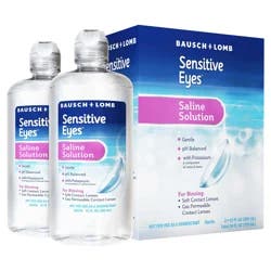 Bausch + Lomb Saline Solution 2 ea