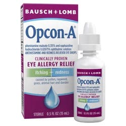 Bausch + Lomb Opcon A Bausch & Lomb Allergy Relief Eye Drops - 0.5oz
