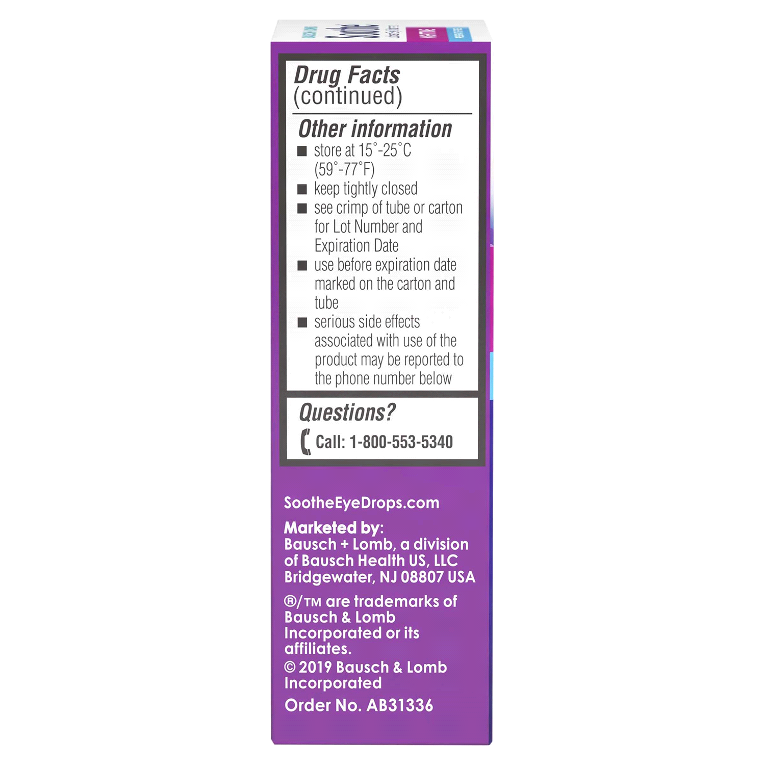 slide 2 of 3, Bausch + Lomb Soothe Night Time Lubricant Ointment 0.125 oz (3.5 g), 0.125 oz