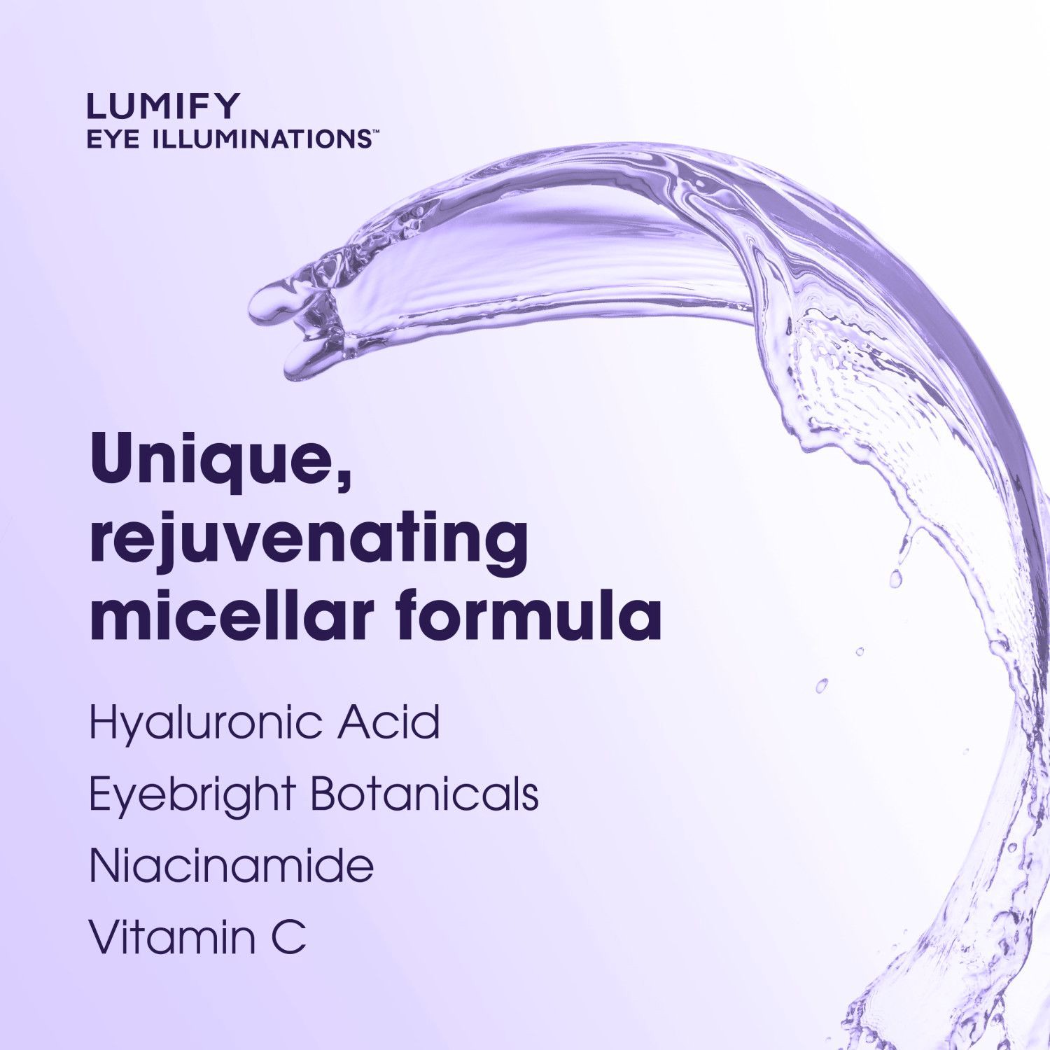 slide 9 of 9, Bausch + Lomb Eye Illuminations Lumify 3-in-1 Micellar Cleansing Water & Eye Makeup Remover 5.4 fl oz, 5.4 fl oz