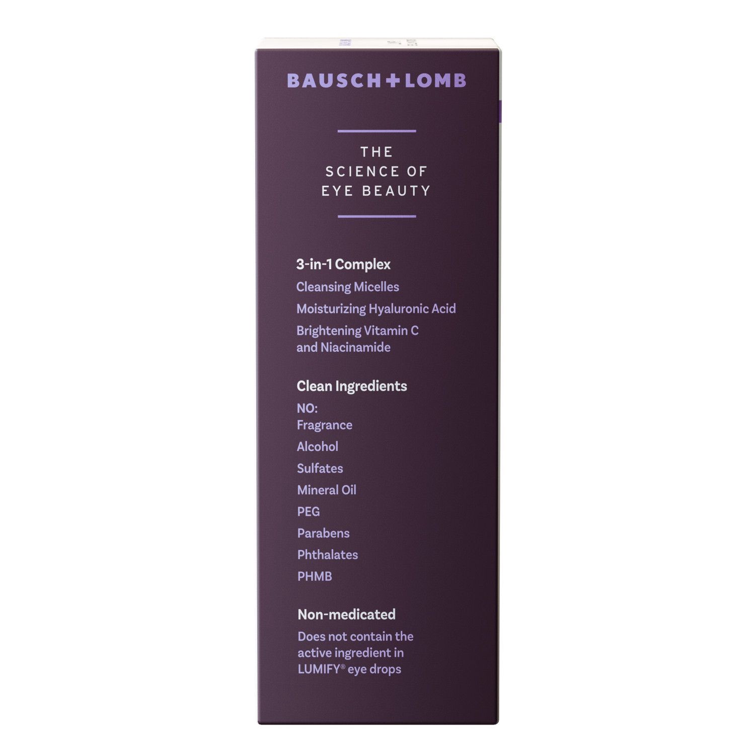 slide 6 of 9, Bausch + Lomb Eye Illuminations Lumify 3-in-1 Micellar Cleansing Water & Eye Makeup Remover 5.4 fl oz, 5.4 fl oz