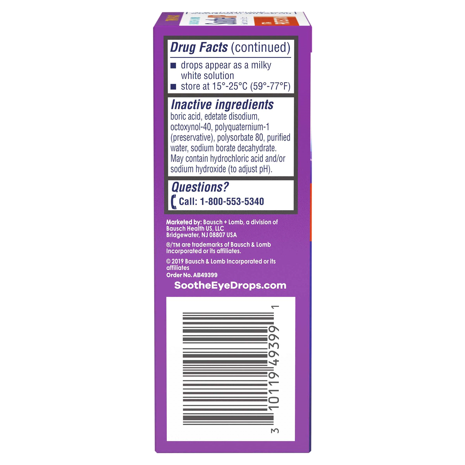 slide 2 of 3, Bausch + Lomb SootheXP Xtra Protection Lubricant Eye Drops Twin Pack, 0.5 oz