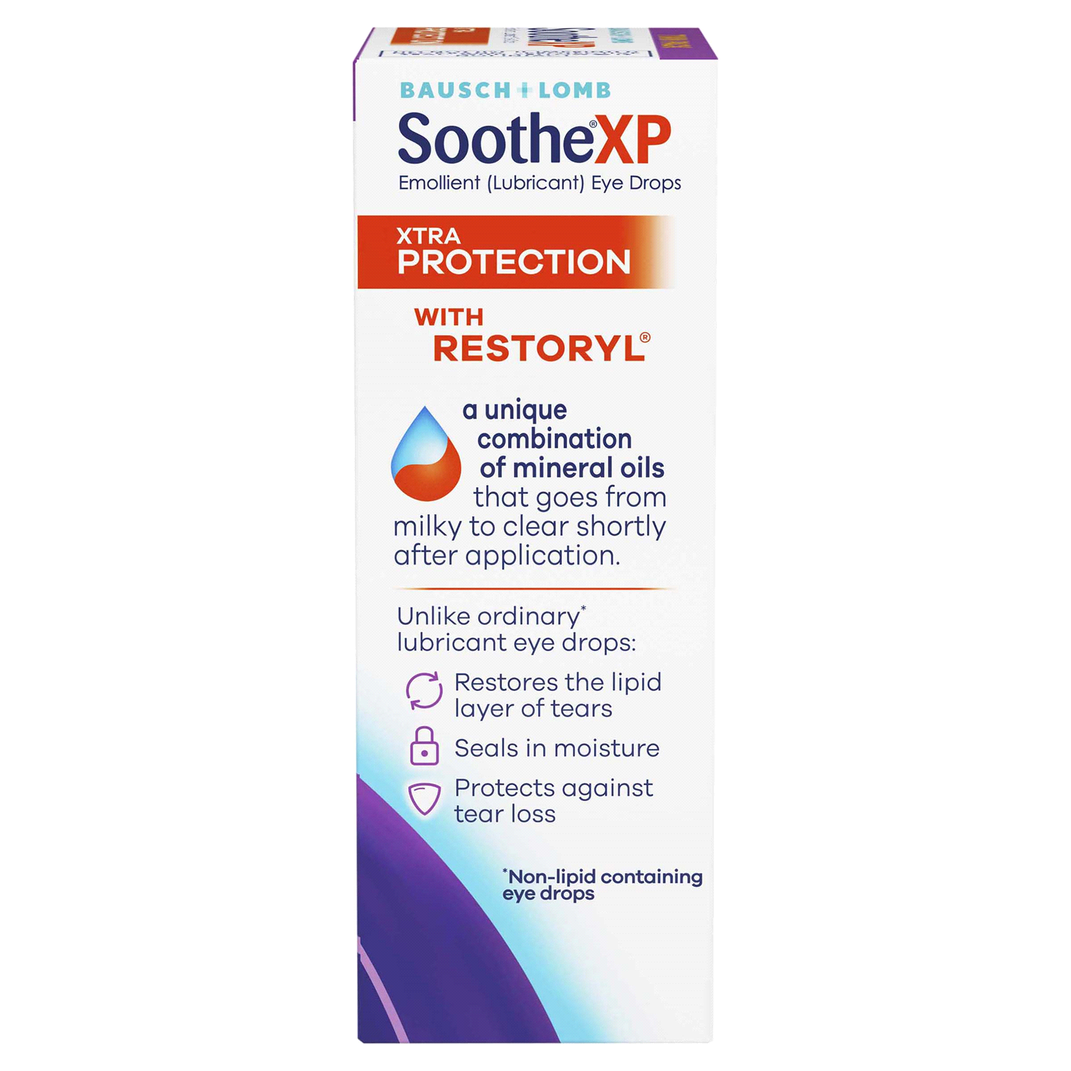 slide 3 of 3, Bausch + Lomb SootheXP Xtra Protection Lubricant Eye Drops Twin Pack, 0.5 oz