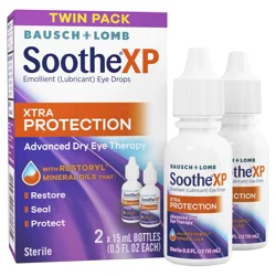 Bausch + Lomb SootheXP Xtra Protection Lubricant Eye Drops Twin Pack