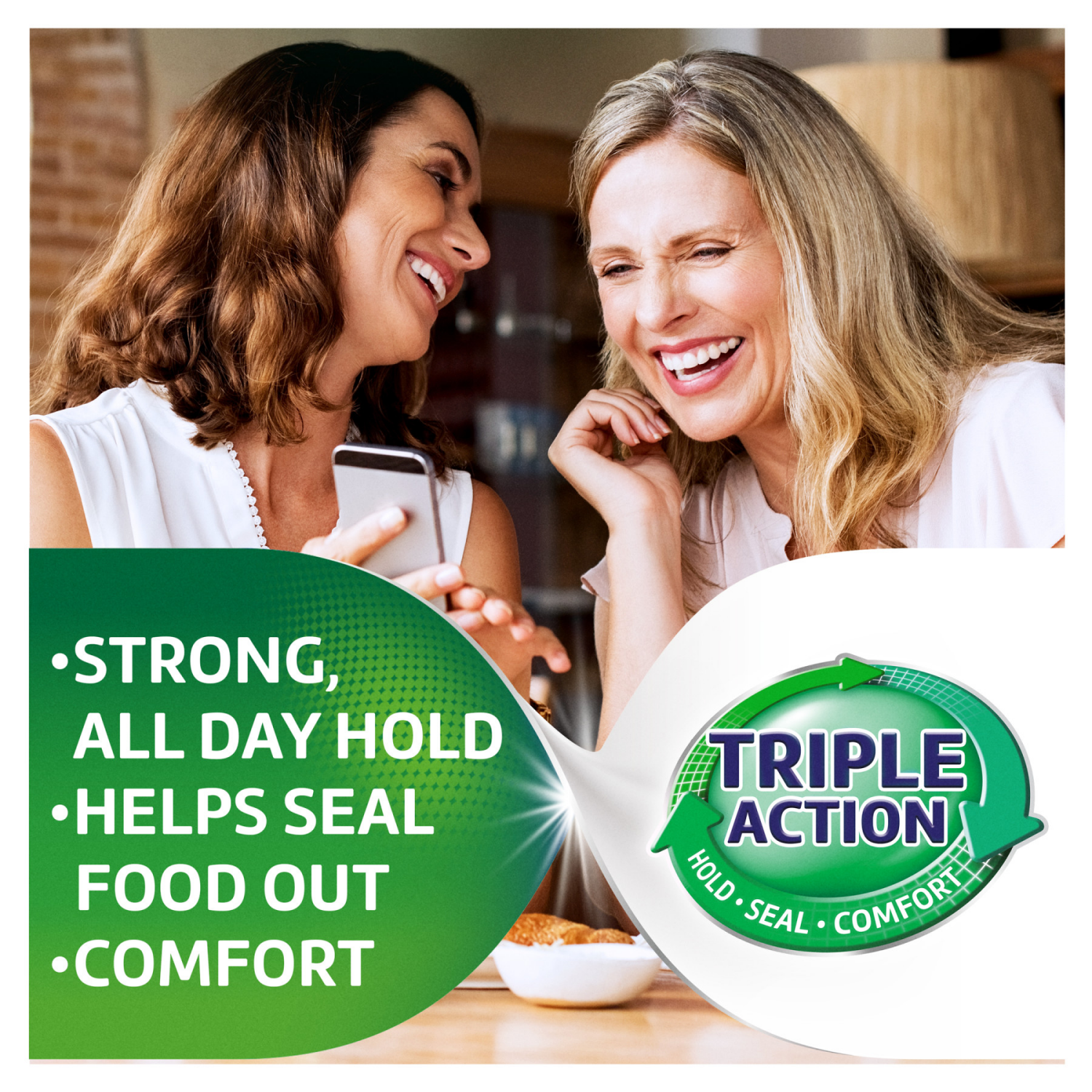 slide 5 of 8, Poligrip Super Poligrip Extra Care Zinc Free Denture and Partials Adhesive Cream, 2.2 Ounce Twinpack, 2 ct