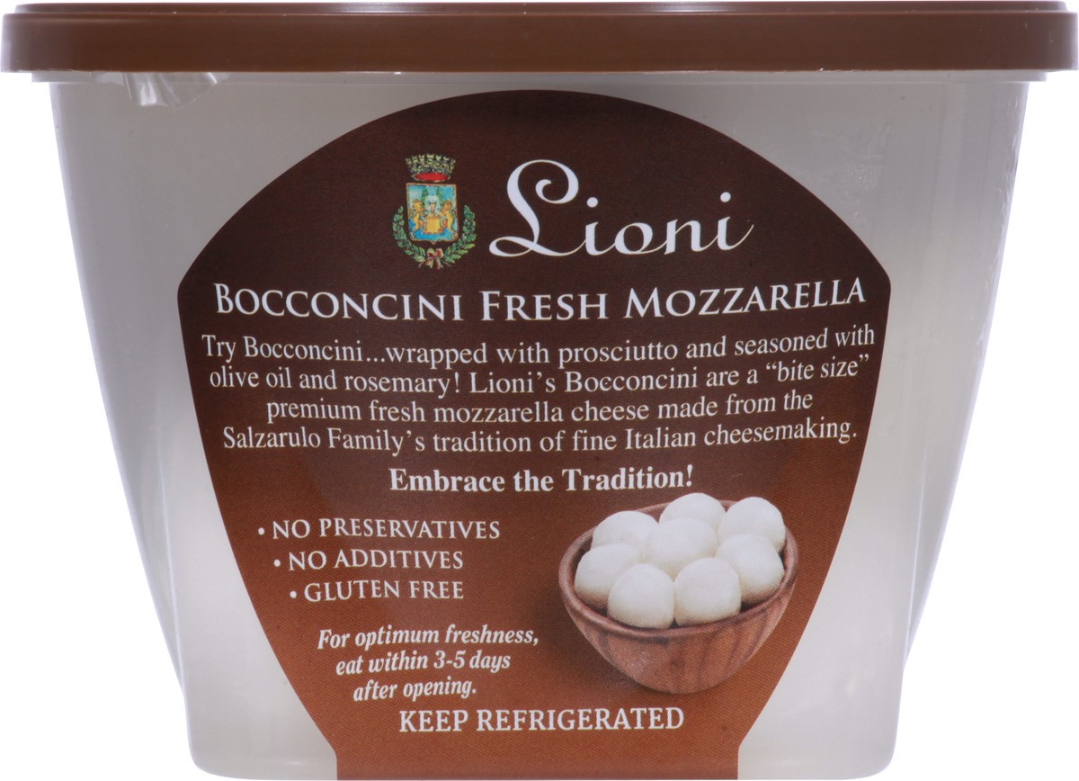 slide 6 of 9, Lioni Bocconcini Fresh Mozzarella in Water, 8 oz