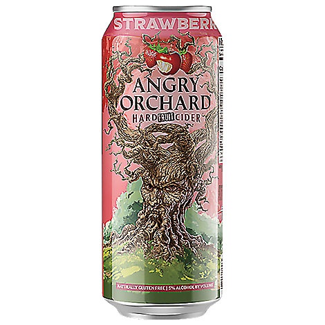 slide 1 of 1, Angry Orchard Strawberry In Cans - 24 Fz, 1 ct