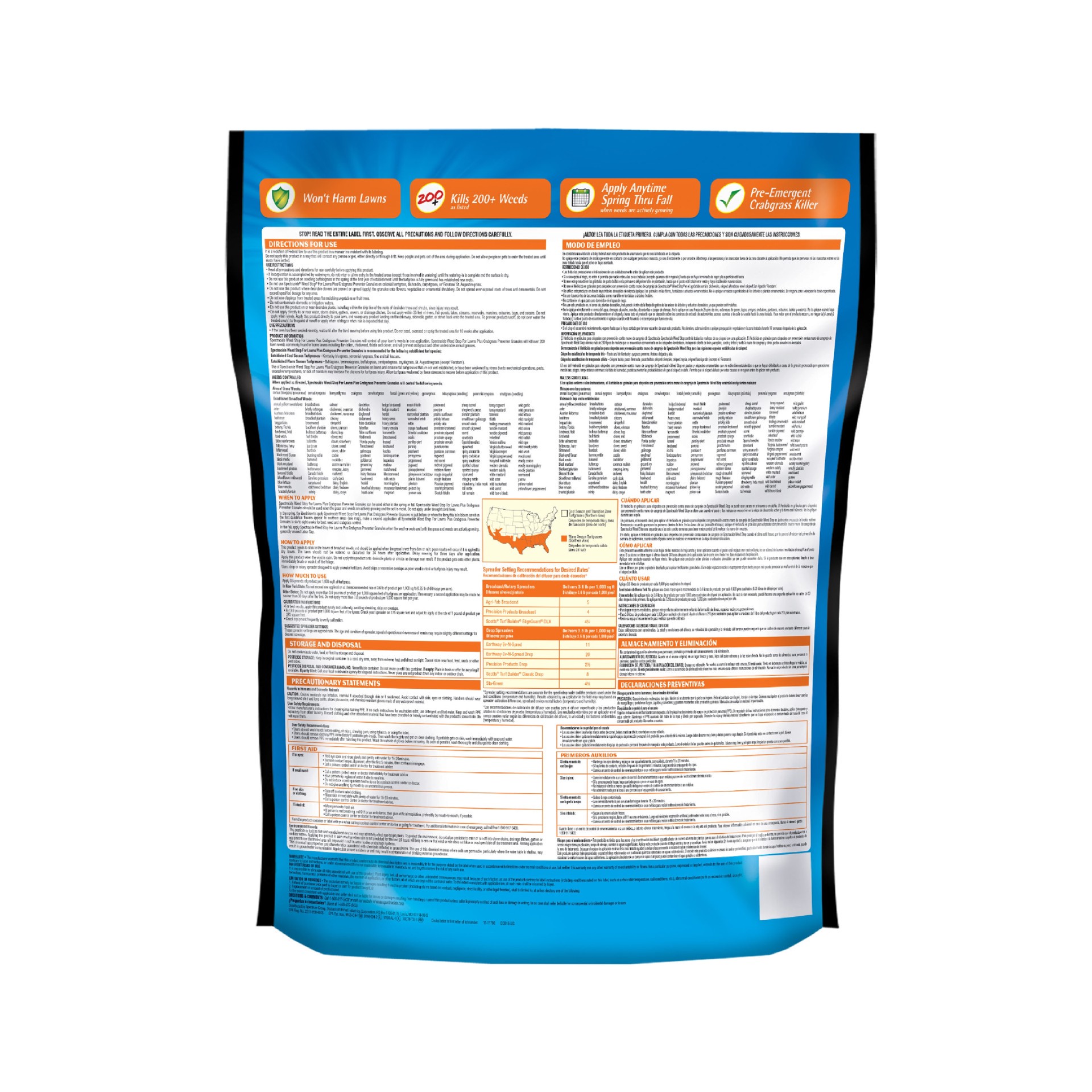 slide 5 of 6, Spectracide Weed Stop Plus Crabgrass Preventer 10.0 -lb Pre-Emergent Lawn Weed Killer, 1 ct