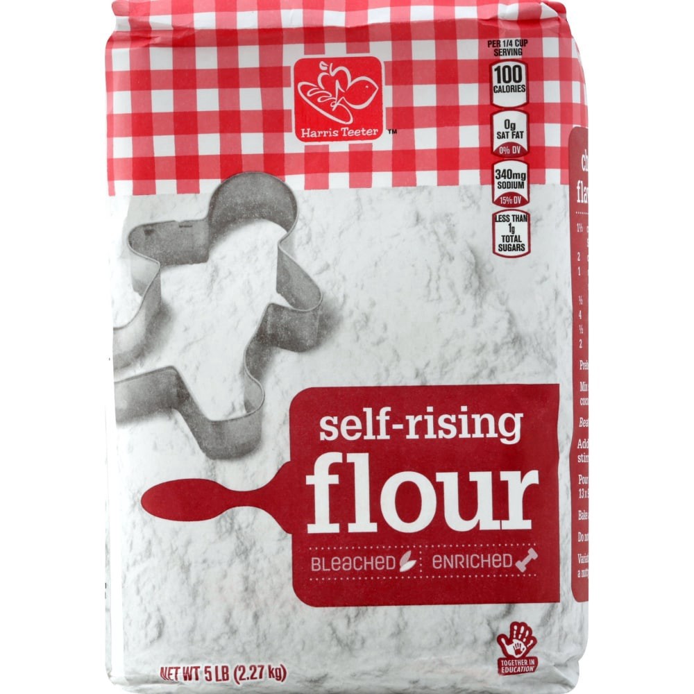 slide 1 of 10, Harris Teeter Flour - Self-Rising, 5 lb