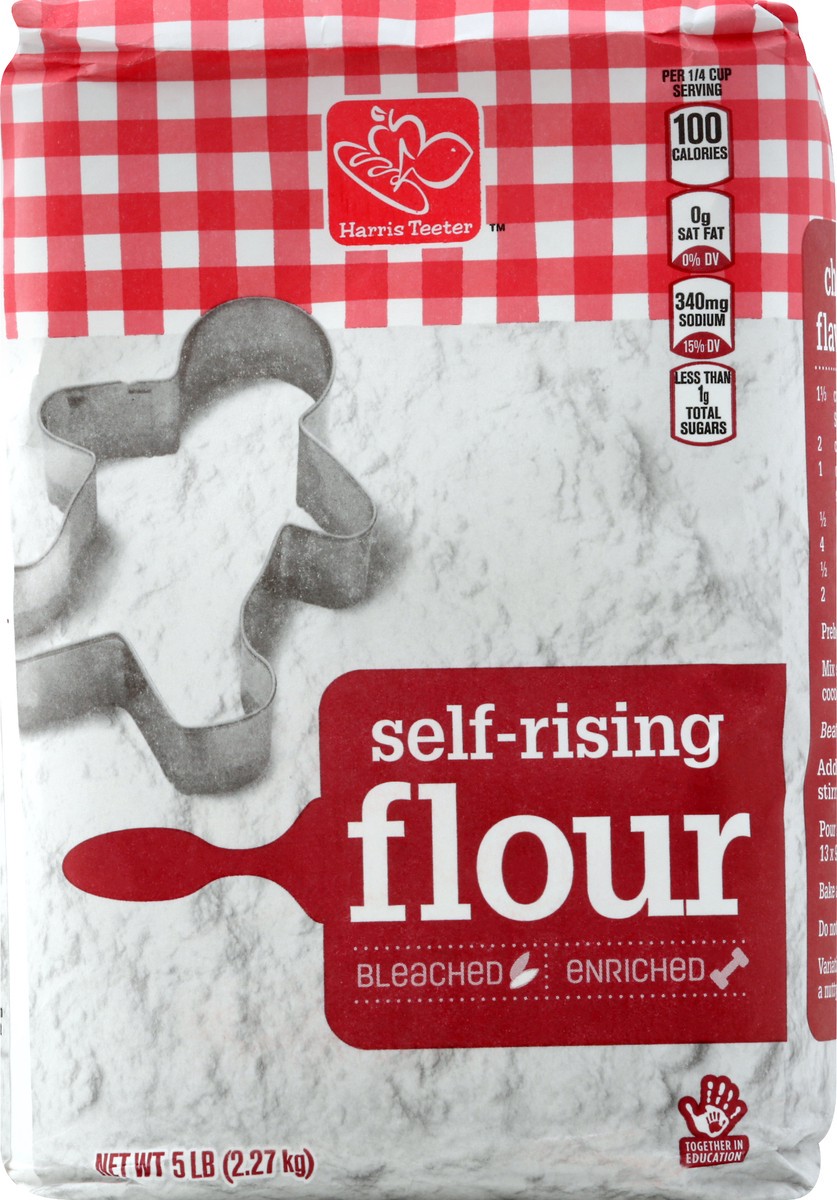 slide 7 of 10, Harris Teeter Flour - Self-Rising, 5 lb