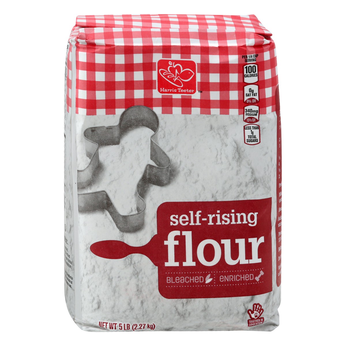 slide 1 of 10, Harris Teeter Flour - Self-Rising, 5 lb