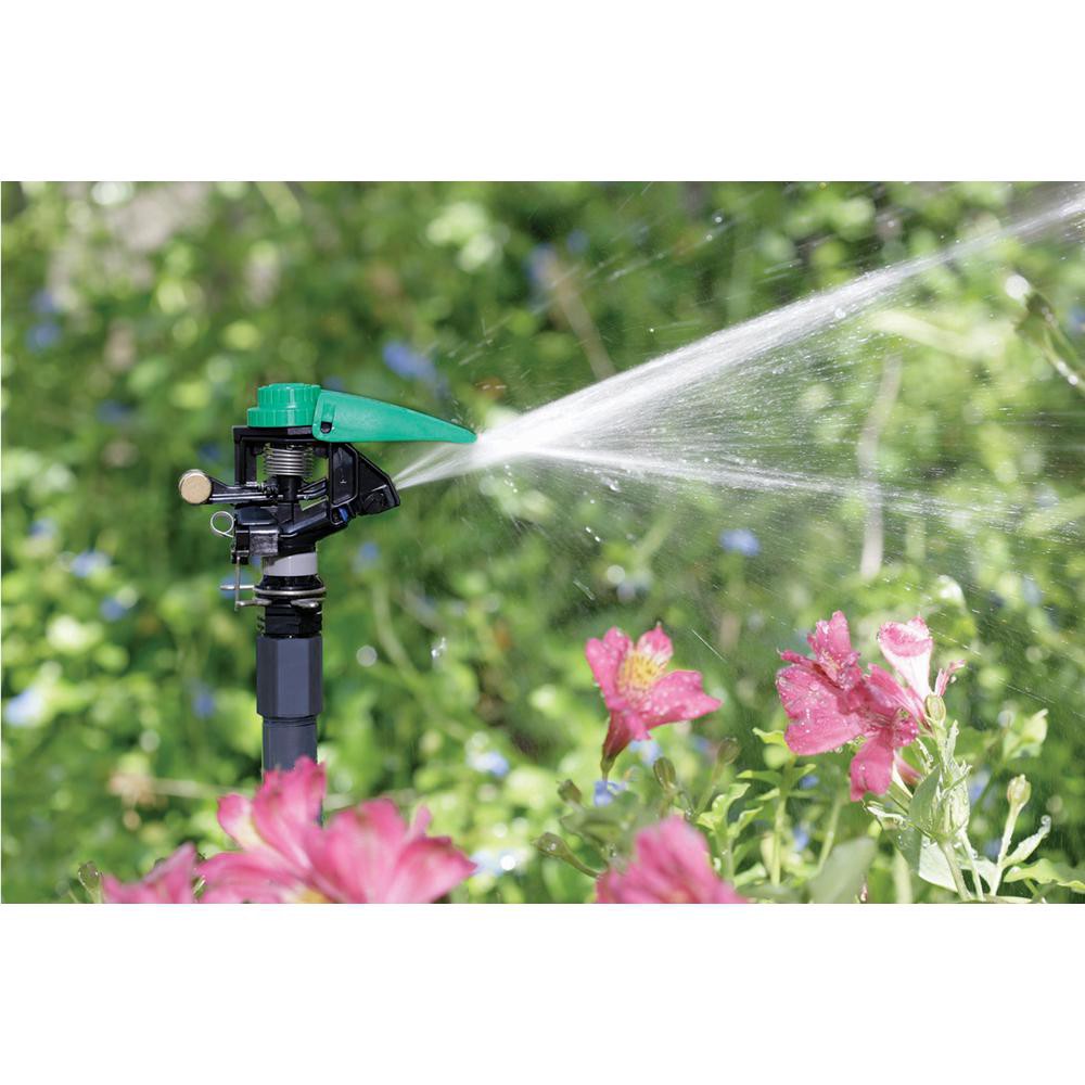 slide 4 of 6, Rain Bird 21-ft - 41-ft Adjustable Spray Impact sprinkler, 1 ct