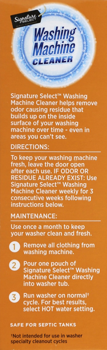 slide 4 of 5, Signature Select Washing Machine Cleaner 3 ea,