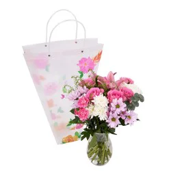 Dierbergs Flowers & Gifts Mixed Vase In Tote