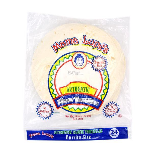 slide 1 of 1, Mama Lupe's Mama Lupes Flour Burrito Value Pack, 24 ct