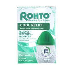 Rohto Cool Relief, Redness Reliever Lubricant Eye Drops, 0.4 fl oz Bottle