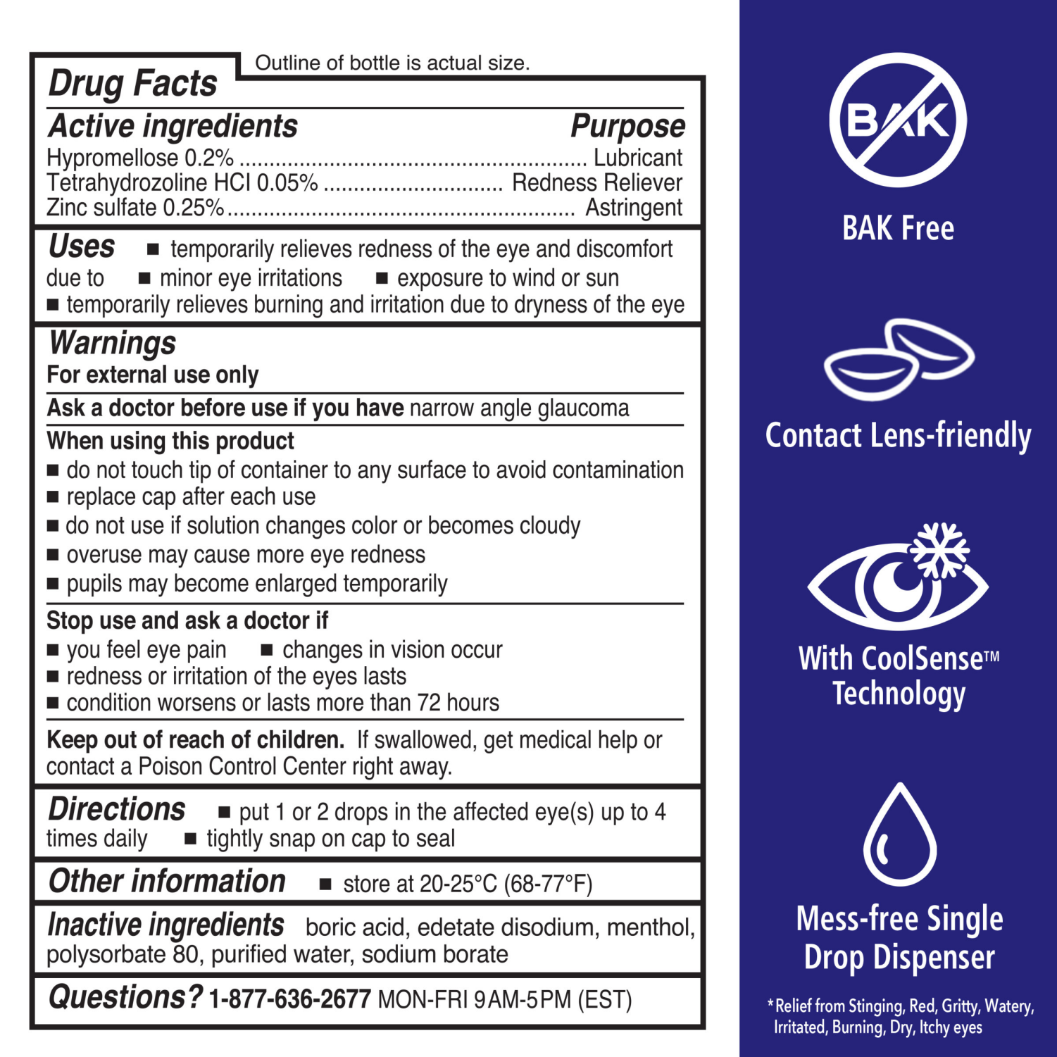 slide 4 of 7, Rohto Ice All-in-one Multi-Symptom Relief Cooling Eye Drops - 0.4oz, 0.4 oz