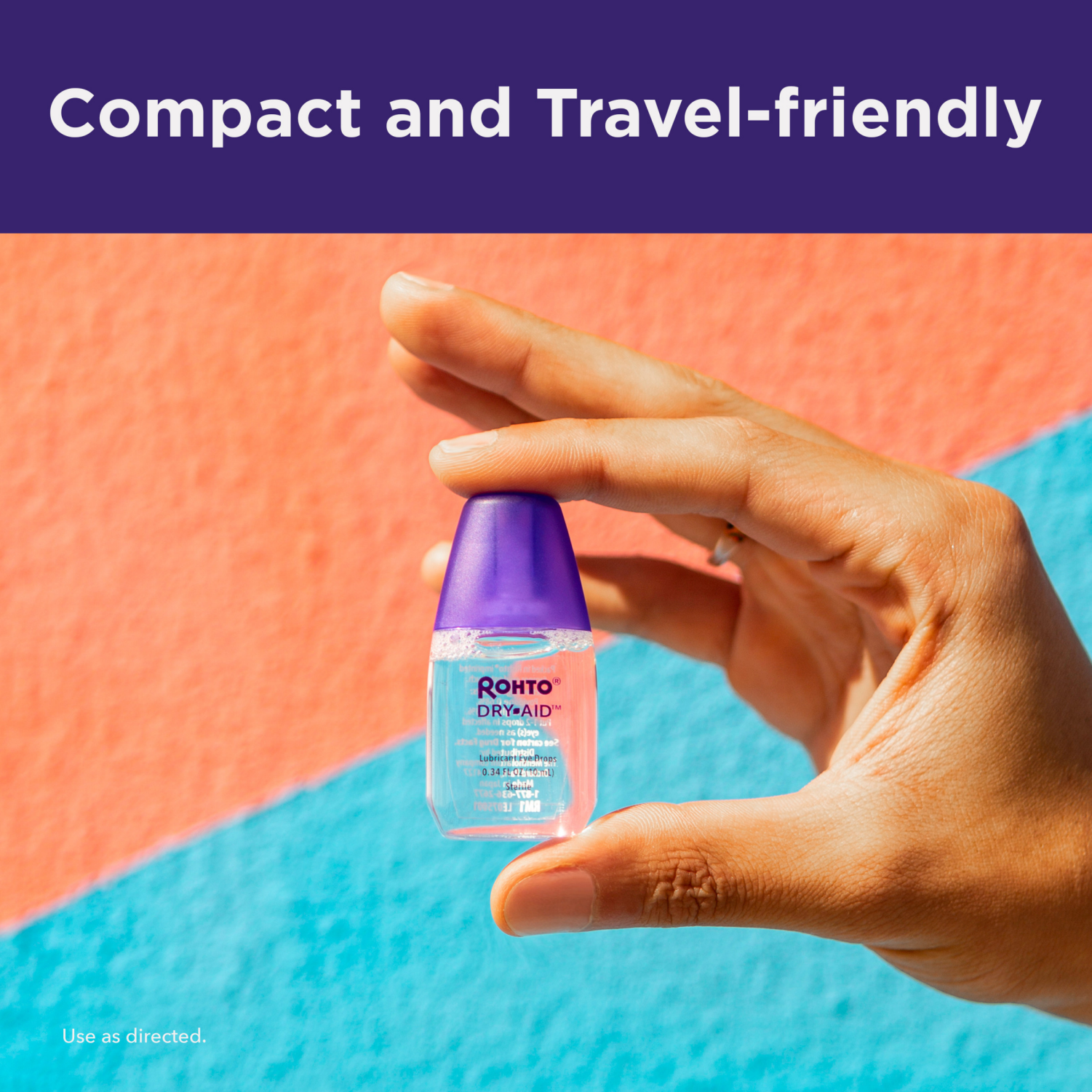 slide 5 of 8, ROHTO Dry Eye Relief Lubricant Eye Drops, Dry-Aid, Twin Pack, 10 ml